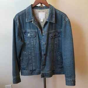 JJill Sz M Vintage Lined Jean Jacket